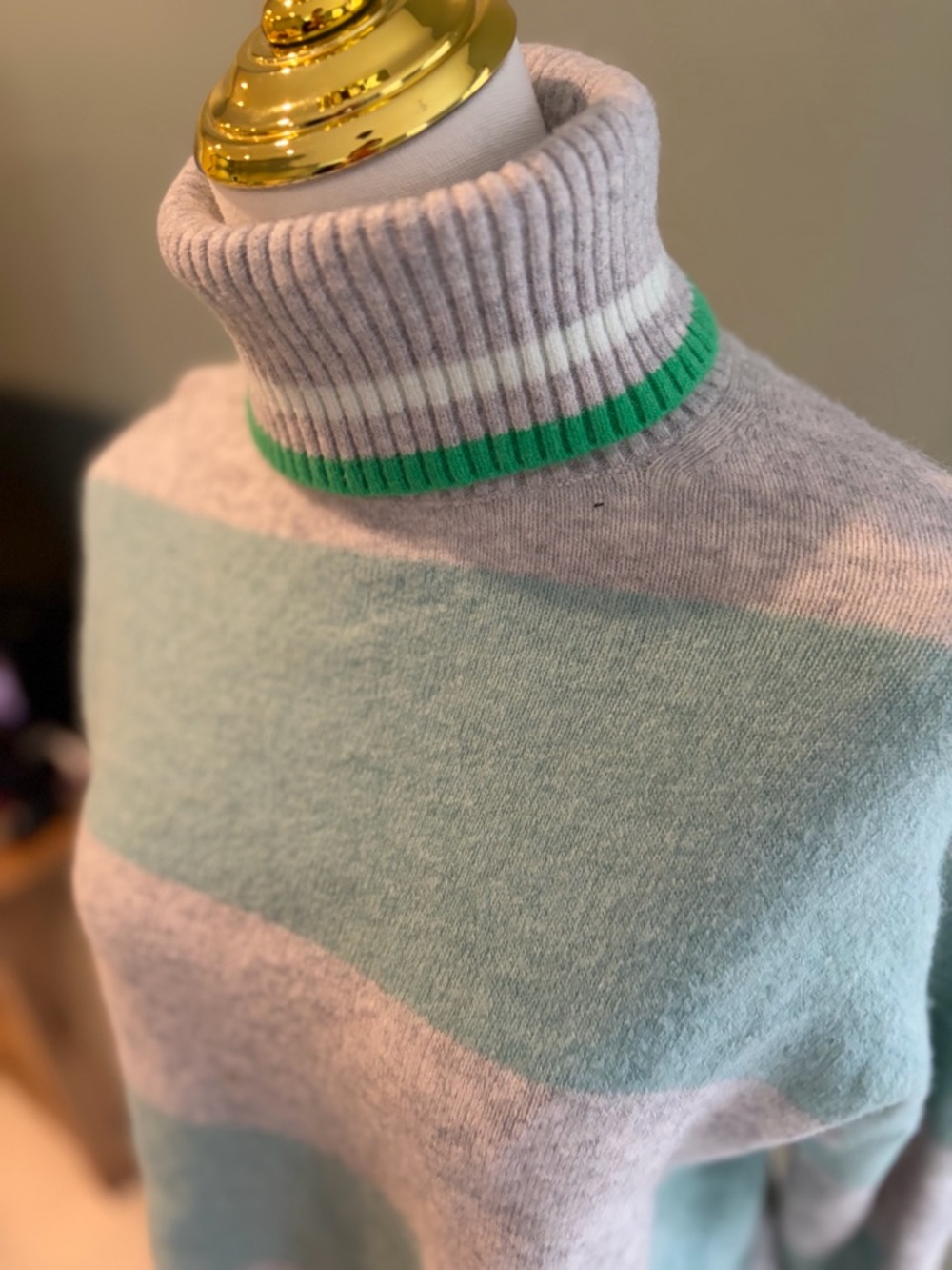 J.Crew NWT Mint Striped Turtleneck
Sweater XS - Picture 5 of 6